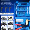 Orion Motor Tech Brake Bleeder Kit with Hand Vacuum Pump and Adapters, Brake Bleeding Kit for Brake Fluid Power Steering Fluid More, Vacuum Brake Bleeder Pump with Pressure Gauge