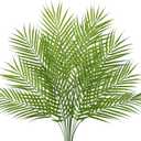 DILATATA 12PCS Artificial Palm Leaves Stems Tropical Faux Palm Foliage Greenery Picks Fake Palm Plants for Vase Wedding Bouquets Home Garden Indoor Outdoor DIY Decor