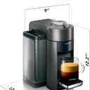 Nespresso Vertuo Coffee and Espresso Maker by De'Longhi, Titan (8.97"D x 12.22"W x 12.33"H)