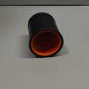 Leather Dice Cup for Board Games, Orange Felt Lining