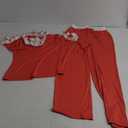 Nonnyer Women Sally O’Malley Costume Red Top T-shirt Pants Kick Outfit Lady Halloween Movie Show Cosplay Dress Up (Medium)