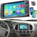 (4+64G) Android 14 Car Radio for Toyota 4Runner 2003-2009/ Tundra 2003-2006/ Sequoia 2003-2007, 7 Inch Stereo with Wireless Carpaly&Android Auto, Support Bluetooth/ WiFi/ GPS/ FM/ SWC/ Backup Camera