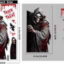 2 x Scary Halloween Window Clings Decorations, Large Double Side Halloween Window Stickers Removable for School Shop Home Decor/Indoor Party Decorations (Style B)