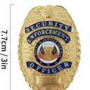 Universal Metal Badge, Enameled & Plated, Suitable for Dressing up and Cosplay, Golden Style1