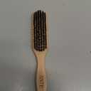 100% Boar Bristle Slick-Back Brush | Natural Wooden Styling Tool to Restore Shine & Frizz Control, Smooth Flyaways | Teasing to Add Volume | Perfect for Sleek Ponytails, Buns & Men's Beard Grooming