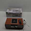 Nostalgic Bluetooth Stereo System for Home, WISCENT Vintage Micro HiFi Systems CD Player,with Bluetooth Audio Streaming,FM Radio,USB Port,Aux-in,Earphone Port (Brown)