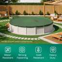 Yankee Emerald Series Pool Covers for Above Ground Pools, Round 24 ft