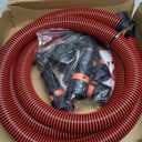 10FT Vacuum Hose Extension with 6 Adapter Attachments,Fits 1-1/4" Vacuum Cleaner Hose,Multi-Size Fittings 0.9" to 1-3/4",Universal Shop Vac Accessories (Please Confirm Hose Size Compatibility)