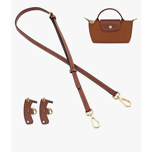 Jiesinlov Leather Bag Shoulder Strap Replacement Crossbody Adjustable Conversion Kit Fit for Mini Pouch