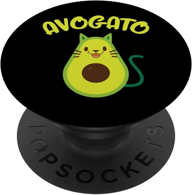 Funny Avogato Spanish Avocado Cat PopSockets PopGrip: Swappable Grip for Phones & Tablets PopSockets Adhesive PopGrip