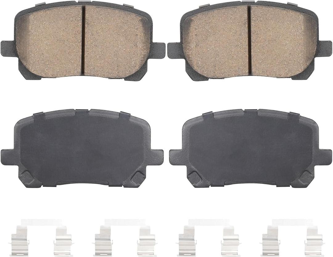Front Semi-Metal Brake Pads Set for Pontiac Vibe 2003-2008, for Toyota Corolla 2003-2008, Matrix 2003-2008 (Except 2007-2008 XRS Model), 4PCS