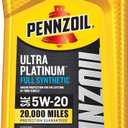 Pennzoil Ultra Platinum Full Synthetic 5W-20 Motor Oil, 1 Quart