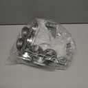 TAILI Corner-adaptive Suction Cup Shower Caddy 2 Pack, Stainless Steel Rustproof Corner Shower Shelves, Drill-Free Wall Mounted Baskets, Large Capacity, Removable Suction Cup Bathroom Organizer, Gray