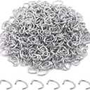 1000 Pcs 1/2" Galvanized Hog Rings, Professional Upholstery Hog Rings Set for Furniture,Fencing,Bagging, Railing, Sausage Casing, Meat Bags, Shock Cords