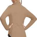 baleaf Girls Long Sleeve Shirts Fleece Jacket Fall Half Zip Pullover Kids Sweatshirts Athletic Thermal Coat (Medium)