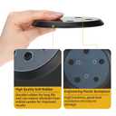 5 Inch 5 Holes Hook Loop Orbital Sander Metal Pad Replacement for Porter Cable 332 333VS 334 Random Sander with 4 PCS Foam & 36 PCS Sanding Discs 100 150 180 240 320 400 Grits