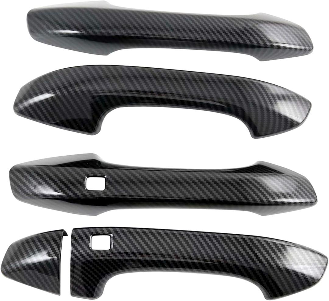 ITrims Door Handle Cover Trim for Kia K5 Optima 2020 2021 Door Handle Protector Sticker Exterior Accessories Decoration ABS Carbon Fiber 5PCS