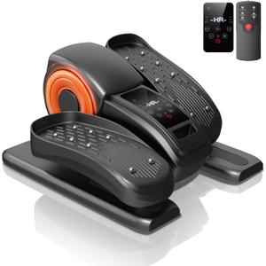 Under Desk Elliptical Machine, Elliptical Exercise Machines as Seen on TV with Remote, Electric Seated Eclipse Foot Pedal Peddler Sitting for Senior,12 Speeds Modes, Fully Assembled for Home Office