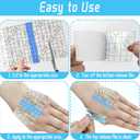 Tattoo Aftercare Bandage, 150-Pack Pre-Cut Patches [Assorted Sizes 2x2, 4x4, 4x6 in], Waterproof Second Skin Sheets, Clear Adhesive Film Dressing for Tattoos, Shower Shield