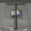 RUACQ Hand Towel Stand, 16" T-Shape Hand Towel Holder Stand for Bathroom, Kitchen and Countertop Towel Holder 304 Stainless Steel Hand Towel Rack with Weighted Base (Brushed Nickel)