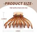 Hair Claw Clips for Thick Hair, 4 Pack - Extra Large Jelly Hair Claw Clips for Women, 4.75" Hair Accessories for Women Girls Gifts, Jelly 4 Colors