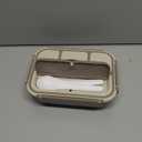 Bento Box Adult Lunch Box, Containers for Adults Men Women with 4 Compartments, Lunchable Food Container with Utensils, Sauce Jar, Muffin Liners, 40 Oz/5 Cup, Microwave & Dishwasher Safe, Brown