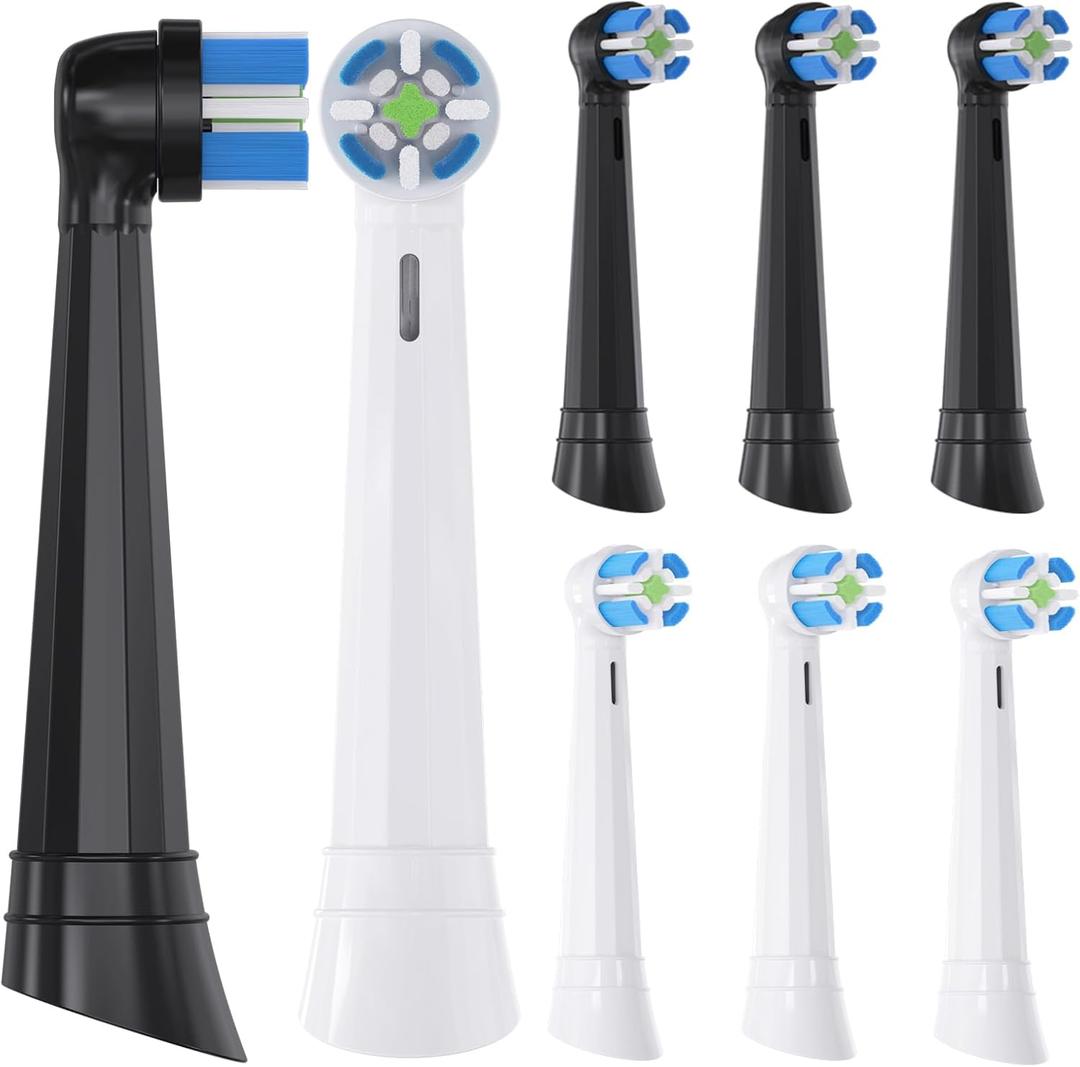 12 Pack IO Brush Head Compatible with Oral B IO 2/3/4/5/6/7/8/9/10/Deep Clean Electric Toothbrush, Replacement Heads Compatible with Oral B IO for Effective Cleaning (Black/White)