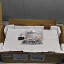 MARTY Wood Rolling Storage Cart 7.9" W, 3 Tier White Slim Utility Kitchen Cart on Wheels Laundry Room Bathroom Organizers Narrow Shelves with Handle Mobile Shelving Unit for Small Places