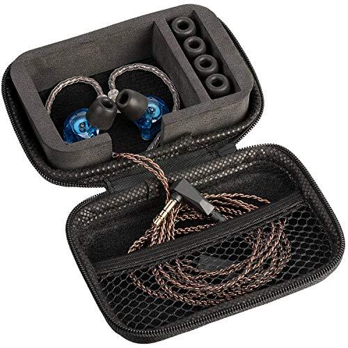 IEM Case for in-Ear Monitors, Headphones & Earbuds – EVA Travel Storage Bag for KZ ZS10/ZS10 Pro/ZSN/ZST/ZEX/AS10/AS16, CCZ ZC02/Melody, CCA CRA, Shure SE215, Moondrop Chu, KBEAR KS1, TANGZU Wan’er