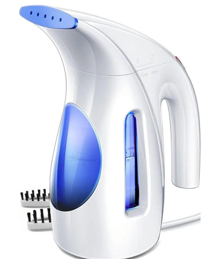 HiLIFE Steamer for Clothes, Portable Handheld Clothing Steamer, 240ml Big Capacity, 700W, Strong Power, Fabric Quick Wrinkle Remover with Brush for Home, Office, Travel (ONLY 120V) -Blue