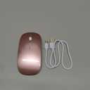 Mouse for Laptop Wireless Bluetooth - MacBook Air Mac Pro PC iPad Optical Rechargeable Silent Mouse with Jiggler Dual Mode Switch Bluetooth 5.2/3.0 and 2.4GHz USB-A and Type-C Receiver Rose Gold