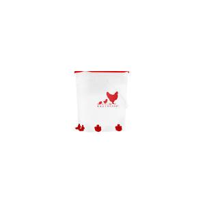 Chicken Waterer Nipples, Chicken Water Bucket with 4 Nipple Drinkers, Automatic Chicken Waterer, Standing or Hanging Use, Automatic Poultry Drinker for Coop (Red, 2 Gallon)