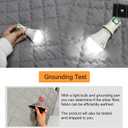 Grounding Mat Cotton Grounding Pad for Bed, Grounding Sheet Anti-Slip Mat Pad with Cotton & Silver Fiber, with 15ft Grounding Cord for Sleep for Stress Relief Sleep Improvement 23 * 35in (Gray)