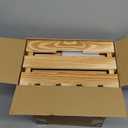 Wooden Crates for Display 6 Pack Large Rustic Nesting Wooden Basket with Handle, Decorative Farmhouse Wood Crate for Storage and Container, 6 Size Wood Basket Decor Boxes