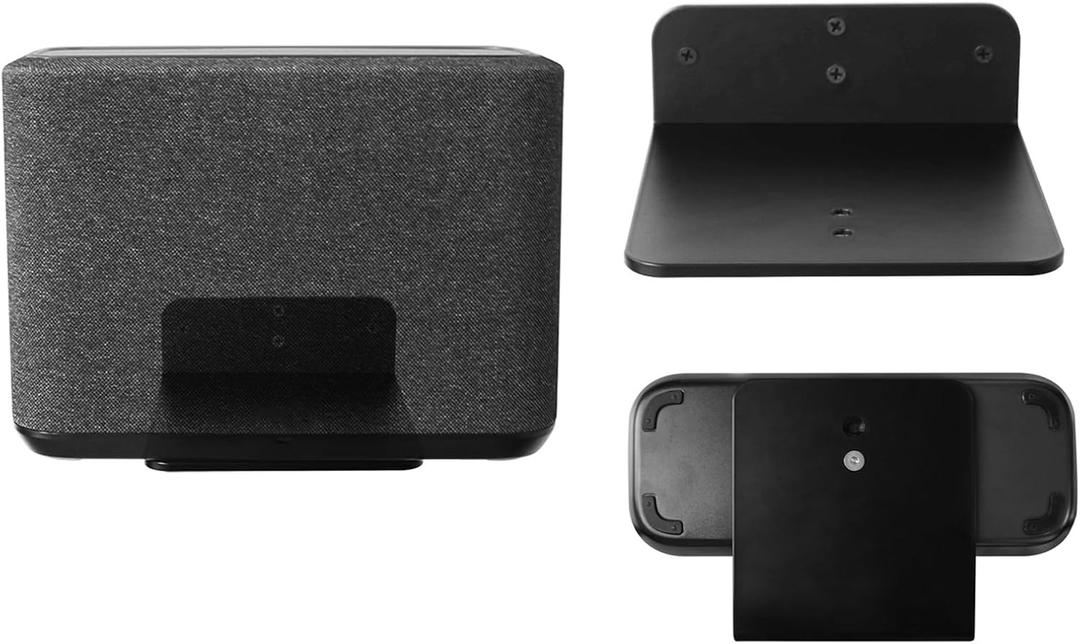Metal Wall Mount Bracket Soundbar Holder Compatible with Denon Home 350/250 Wireless Speaker,Black