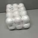 Styrofoam Balls 3 Inch,24PC Large White Foam Ball for Crafts, DIY Craft Giant Foam Balls for Home and School,Smooth Solid Round for Arts and Craft Project (Styrofoam-3in-24pc)