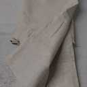 Beige Linen Blackout Curtains for Bedroom 54 Inch Length 2 Panels Set Back Tab Pocket Neutral Farmhouse Living Room Darkening Curtains Track System Thermal Insulated Black Out Drapes 52x54