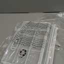 Subekyu Paper Letter Tray Organizer for Desk, White Metal Mesh Desk File Sorter Organizer with Handle and 2 Sliding Trays for Home Office School Supplies Organization