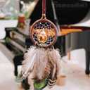 Framendino, 20 Pack 2 Inch Clear Plastic Dream Catcher Ring Round Floral Hoops Circle Hook for DIY Crafts