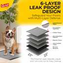 Glad for Pets Black Charcoal Puppy Pads - 6-Layer Leak-Proof Construction, Activated Carbon Odor Control, Pheromone Attractant - Disposable Dog Pee Pads for Potty Training, 23 x 23 in, 100 Count
