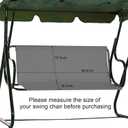 Porch Patio Swing Seat Cover Replacement,600D Thickened Oxford Waterproof Swing Replacement,Cushion Protection,Outdoors Covers Seater for Bench,Seats Swings 3-Seat Garden (Gray, 58.2x19.7x19.7 inch)