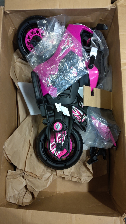 Kid Trax 6V Glow Electric Toddler Kids Motorcycle - Toddler Bike, Indoor/Outdoor Toys, Durable, LED Headlights and Body Light, Realistc Sounds, Kids Ride On Toys, Max Weight 65lbs, Ages 3-6, Pink