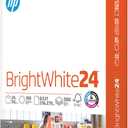 HP Papers | 8.5 x 11 Paper | BrightWhite 24 lb |1 Ream  500 Sheets| 100 Bright | Made in USA  FSC Certified | 203000R