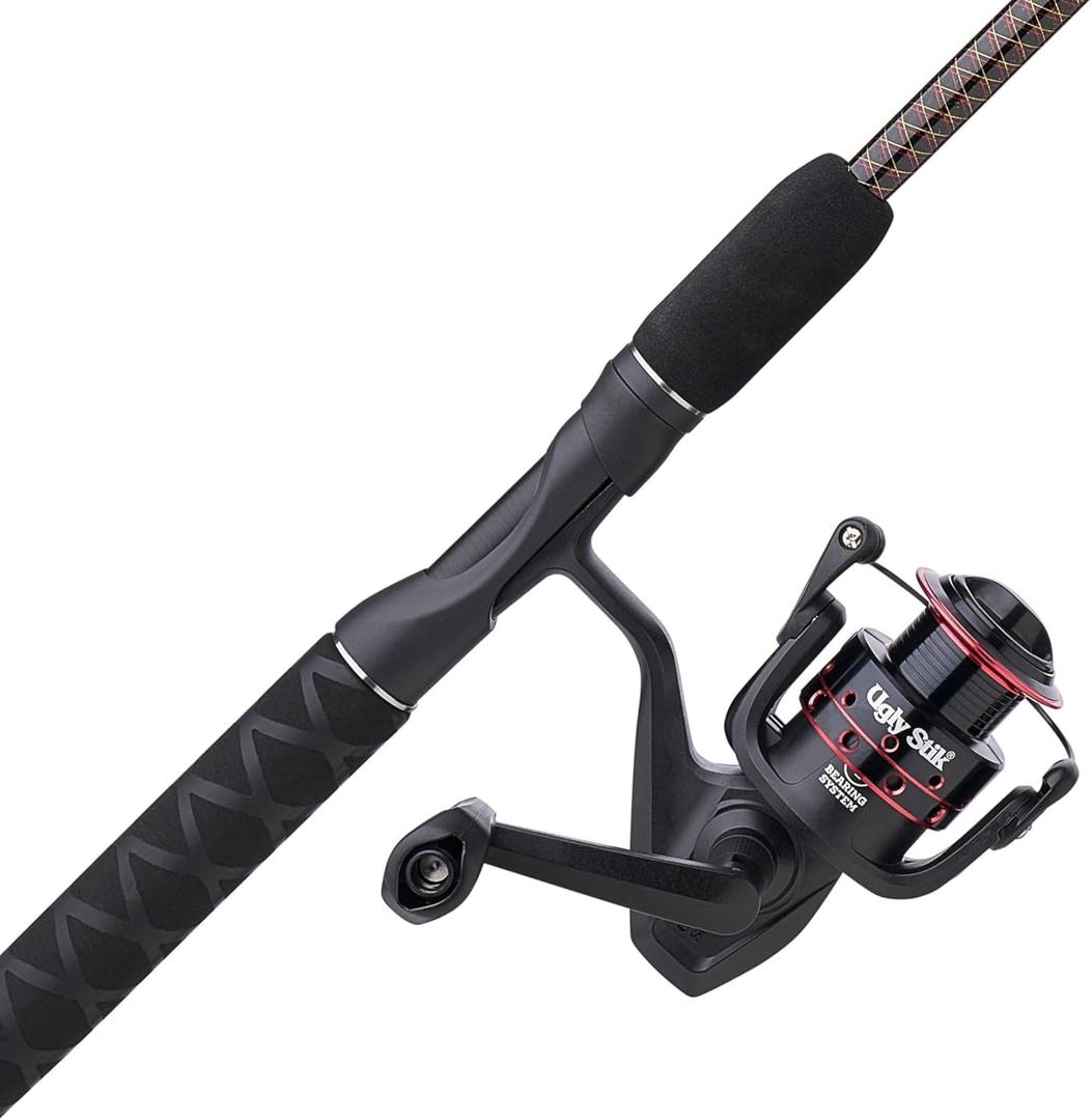 Ugly Stik GX2 Spinning Reel and Fishing Rod Combo, 35 Size Reel - 6'6" - Medium - 2pc