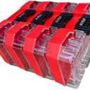 Craftsman Nano Small Versastack Compatible Stackable Plastic Storage Cases 4 Pack
