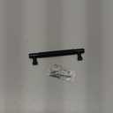 10 Pack Matte Black Knurled Cabinet Pulls 5 Inch(128mm) Kitchen Cabinet Handles Cabinet Hardware Drawer Pulls (5" Hole Center)