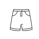 Denim Short For Women White Large