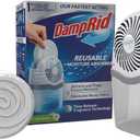 DampRid Reusable Moisture Absorber with 4 Drop-In Tablets, Fresh Scent, 15.8 oz., Attract and Trap Excess Moisture & Eliminate Musty Odors for Cleaner, Fresher Air