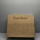 Pamo Babe Travel Crib for Baby - Mini Lightweight Baby Playard with Zip Door, Easy to Carry (Black)