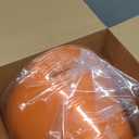 meekoo 6 Pcs Plastic Ice Buckets Bulk with Handles 4.5L Oval Storage Tub Large Capacity Ice Drink Bucket for Party Bar Beverage Bottle Cooler (4.5 L, Orange)